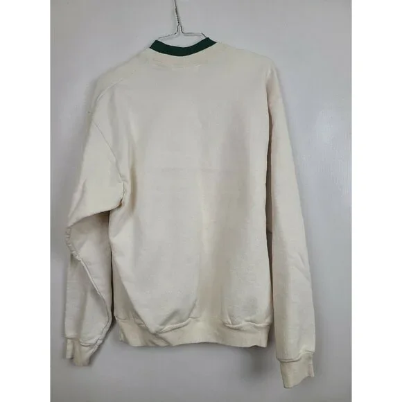 VTG 80s Womens A True Friend Teddy Bear Sweatshirt Medium Cream Pullover Grandma - Picture 5 of 9